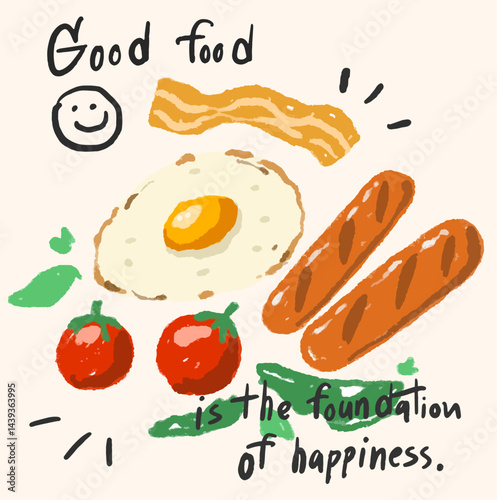good food is the foundation of happiness.