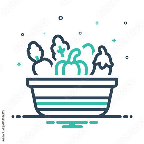 Mic icon for vegetable