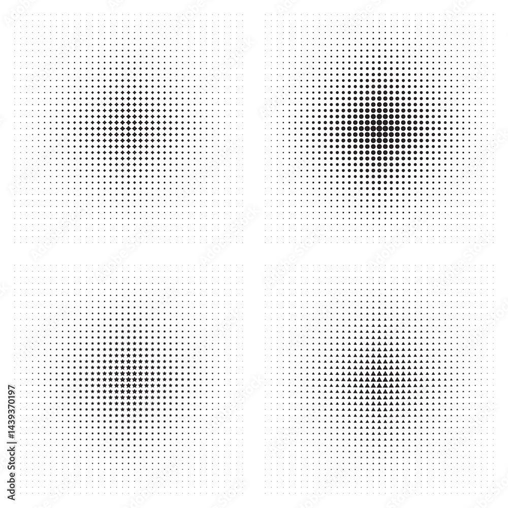 Dynamic Halftone Vector Set for Creative Design Solutions