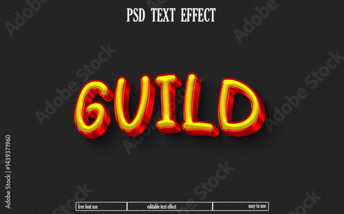 Text effect design.