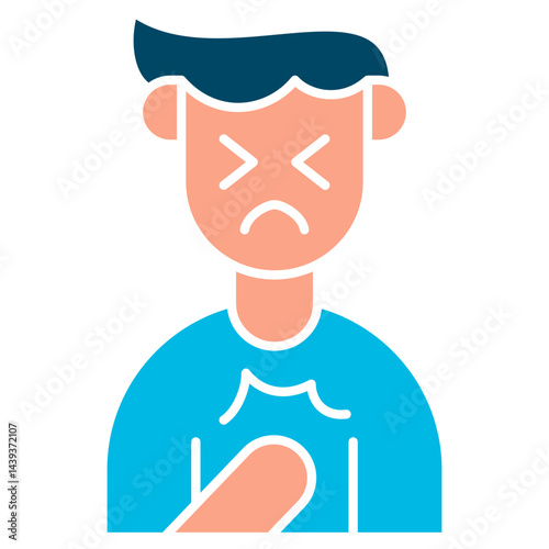 Chest Pain illustration Icon