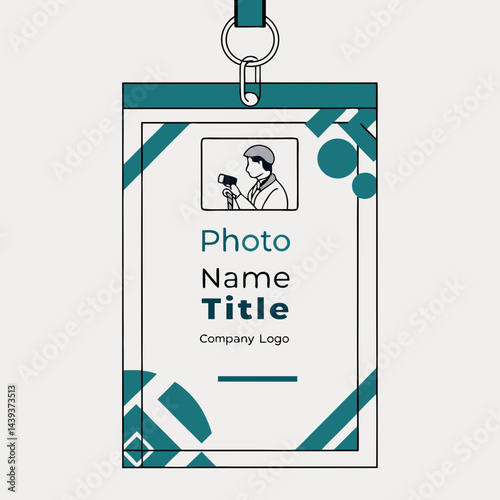 ID Card Vector Template Design