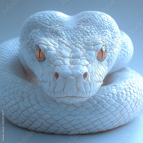 Close up view of white snake eyes image