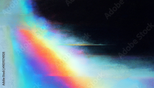 Iridescent iridescent holographic glitch effect texture background