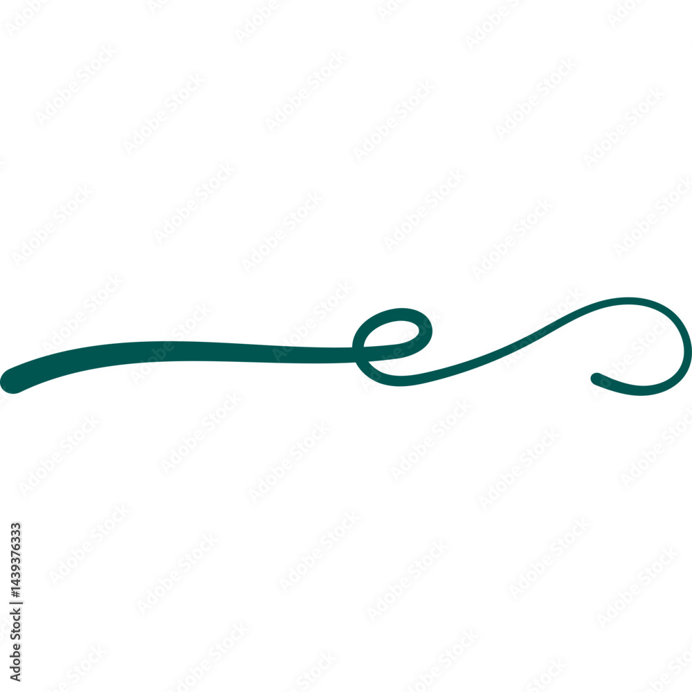 Naklejka premium Hand Drawn Swash Line