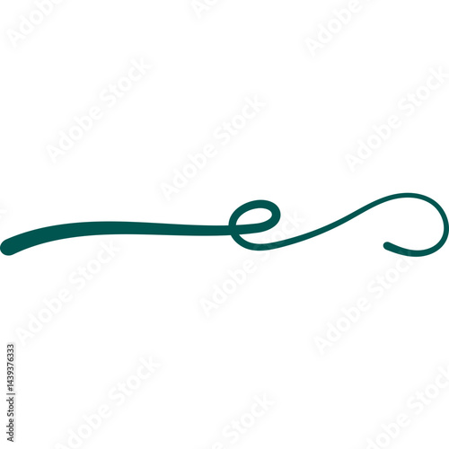 Hand Drawn Swash Line