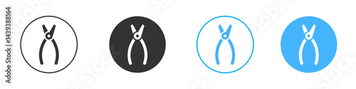 Pliers icon Vector Graphic set