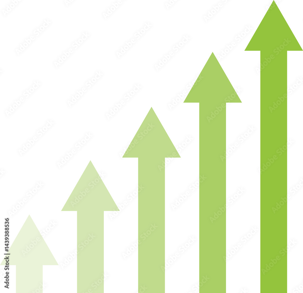 Business arrow, goals concept, Financial growth vector. 3d graph arrow isolated on white background. Cost reduction Business arrow, goals concept, Financial growth vector. 3d graph arrow isolated on white background. Cost reduction