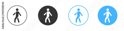 Walking icon Vector Graphic set