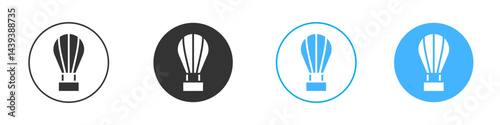 Hot air balloon icon Vector Graphic set