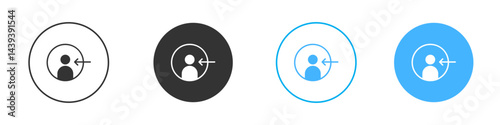 Login icon Vector Graphic set