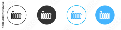 Radiator icon Vector Graphic set