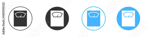 Weight scale icon Vector Graphic set
