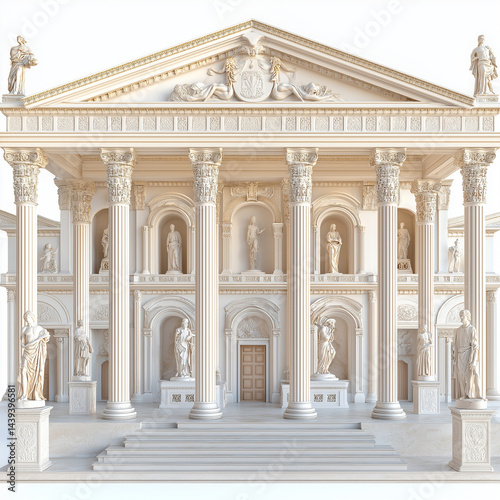 3D visualization of a Roman noble   s mansion