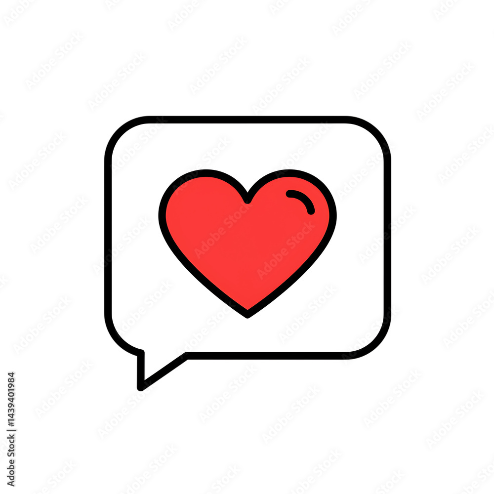 Heart Chat Icon Heart Chat Icon