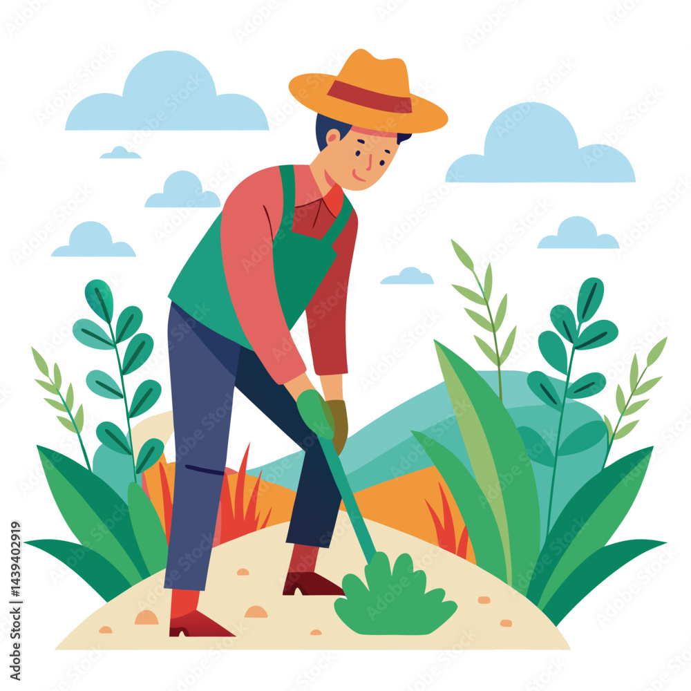 farmers working vector farmers working vector