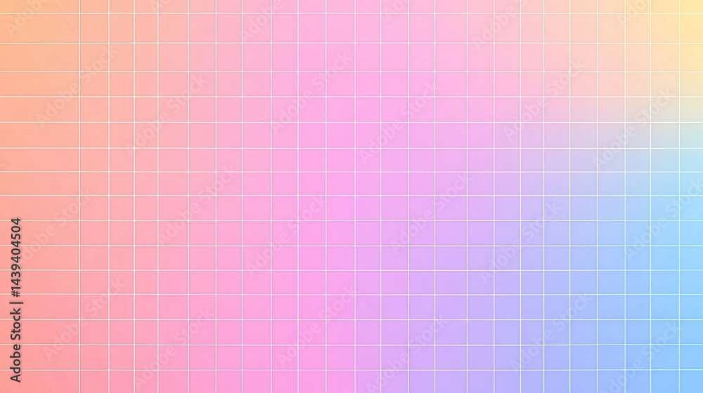 Pastel grid background with soft color gradient Pastel grid background with soft color gradient