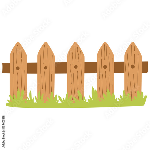 wooden fence and green grass