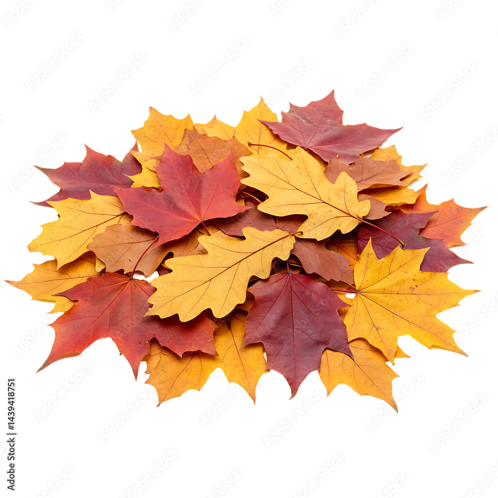 Obraz premium Autumn Leaves Pile