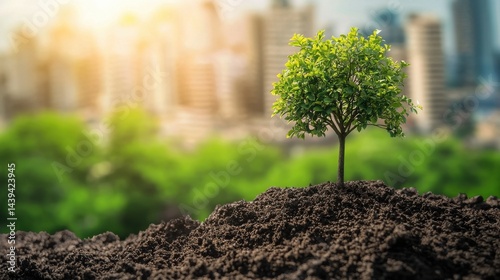 green plant growing in the ground