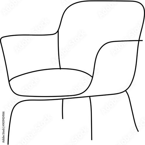 Minimalist Furniture Continuous Line