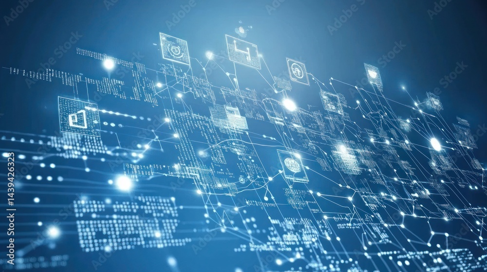 Obraz premium Digital Network Connections