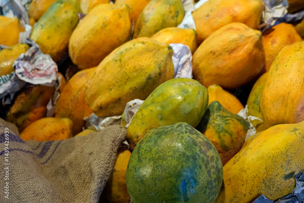 fresh fruits from the local market in india