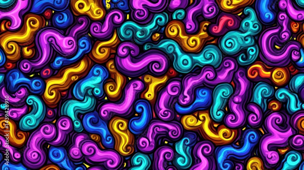 Fototapeta premium Psychedelic swirl pattern background