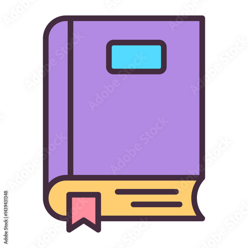 Book icon for education and reading concepts