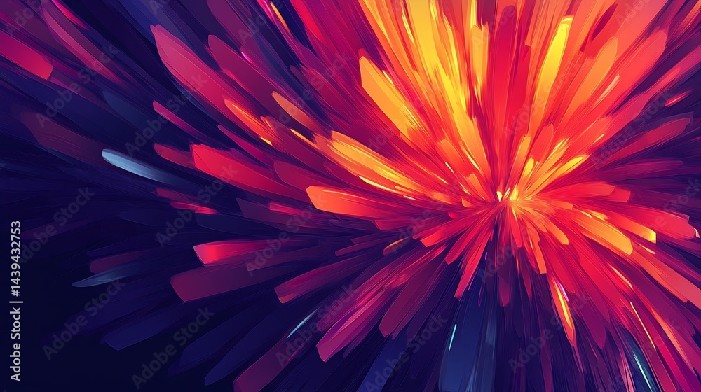 Abstract vibrant explosion Abstract vibrant explosion