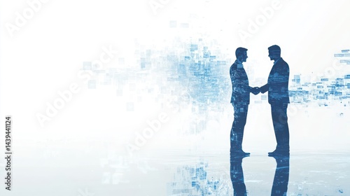 Businessmen Handshake Abstract Background