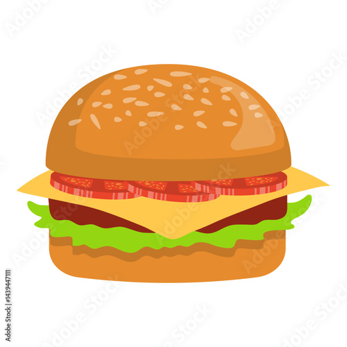 National Hamburger Day Illustration