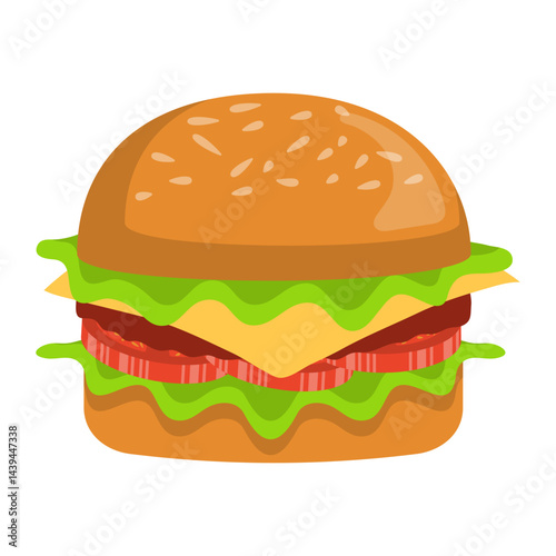 National Hamburger Day Illustration