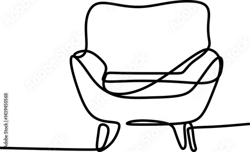 Minimalist Furniture Continuous Line
