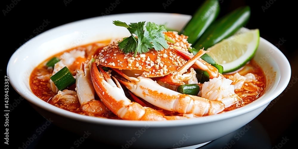 Spicy Seafood Soup with Crab and Shrimp Spicy Seafood Soup with Crab and Shrimp