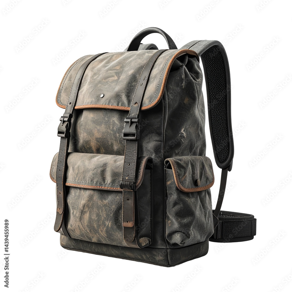 Fototapeta premium Distressed Canvas Backpack