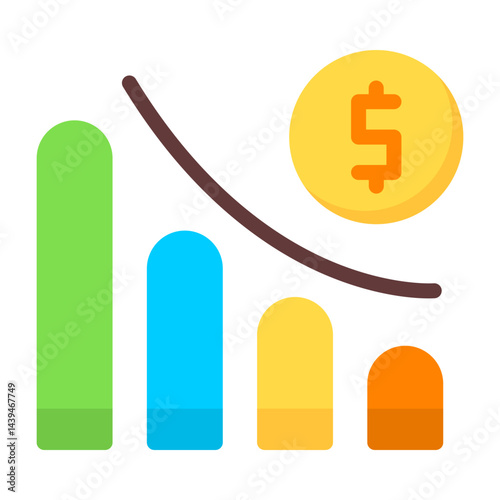 Falling economy Icon