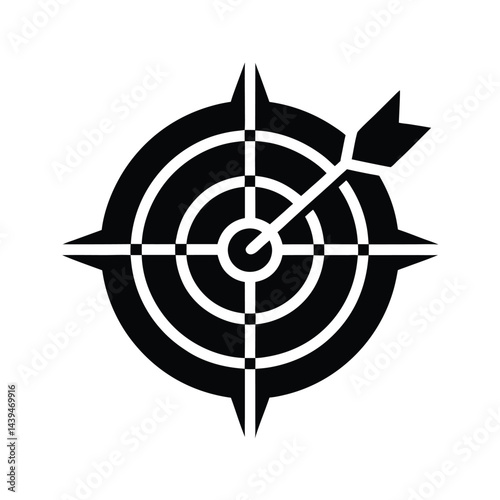 Target and Objective Icon Representing Success