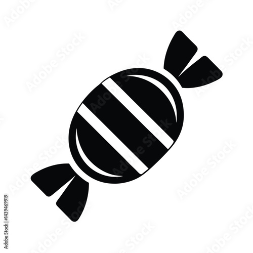 Sweet Candy Outline Icon for Tasty Designs