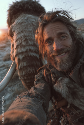 Mammoth Selfie: Caveman and Modern Technology - Funny Scene