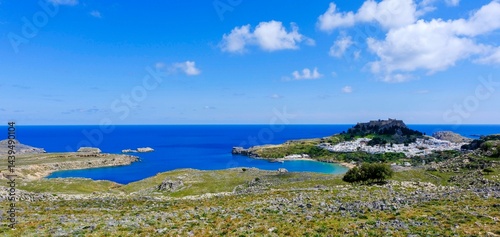 Rhodes, Greece. Lindos smal...