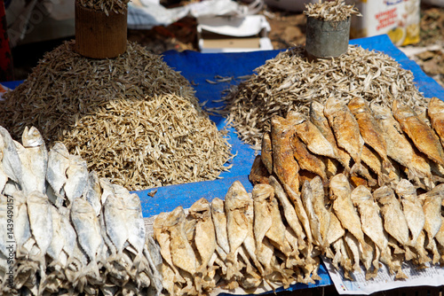 fish on a local market in mumbai