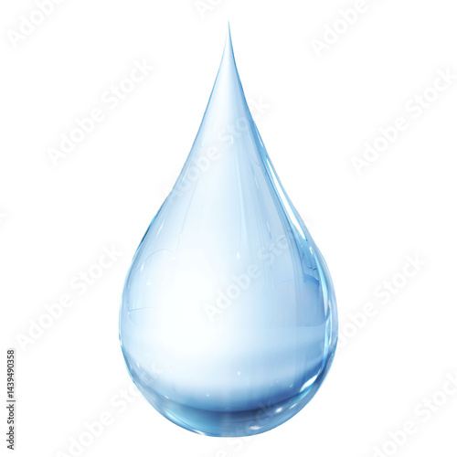 drop of water on transparent 