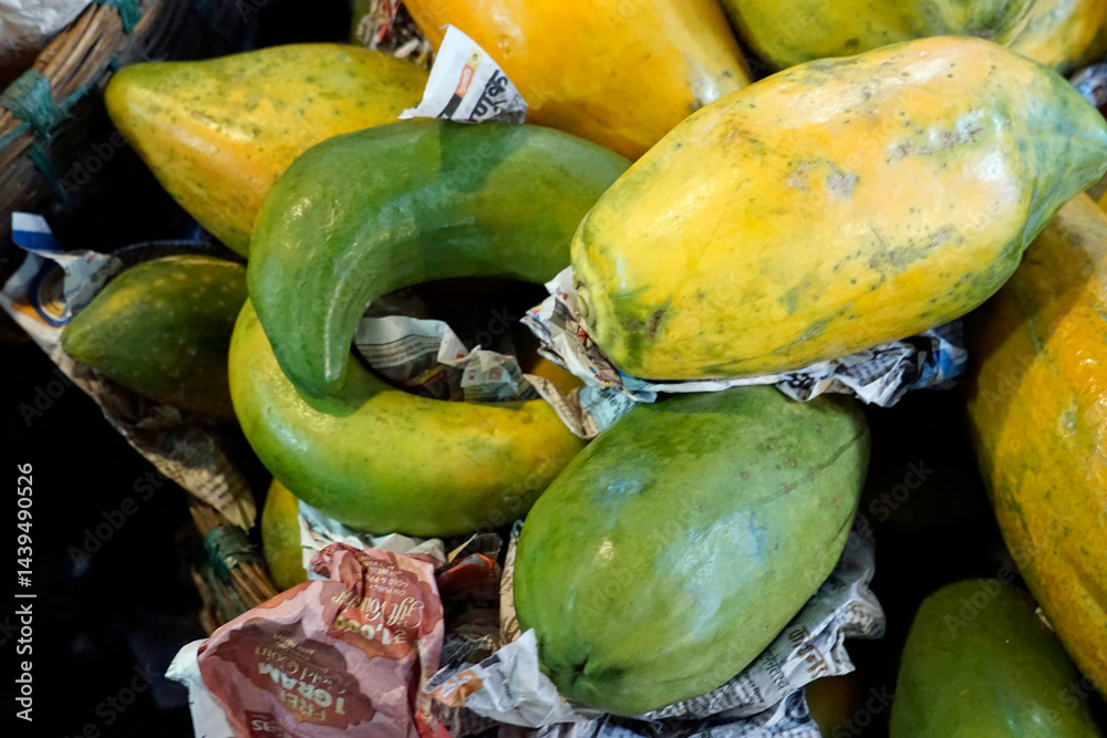 fresh fruits from the local market in india
