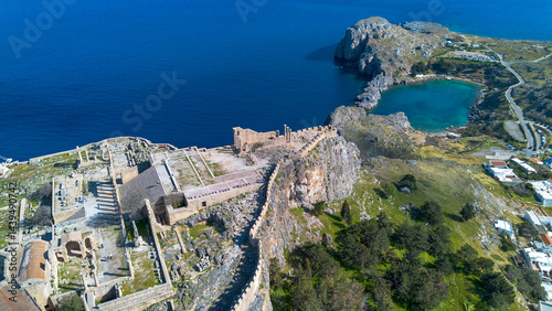 Rhodes, Greece. Lindos smal...