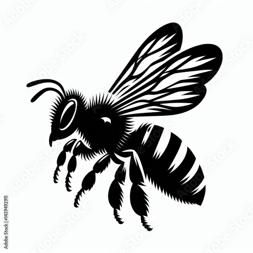 Bee silhouette Illustration