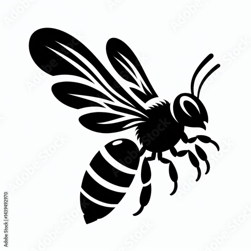 Bee silhouette Illustration