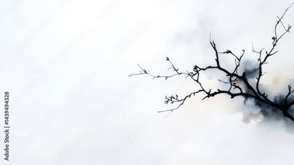 Bare branches against a hazy sky Bare branches against a hazy sky