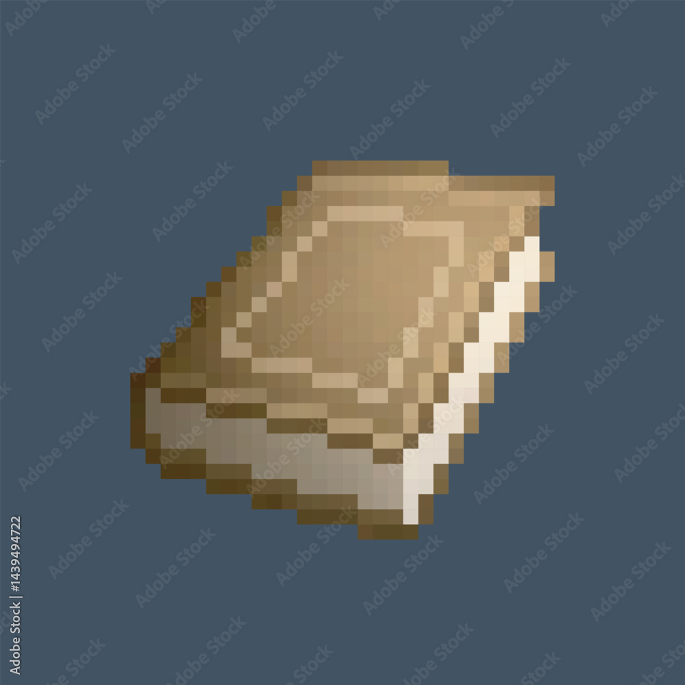 Fototapeta premium isometric book in pixel art style with isolated background