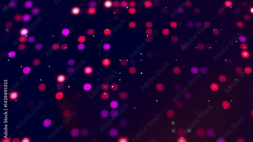 Red and purple bokeh lights on a dark background. Perfect for festive designs, holiday promotions, and abstract backgrounds in projects.